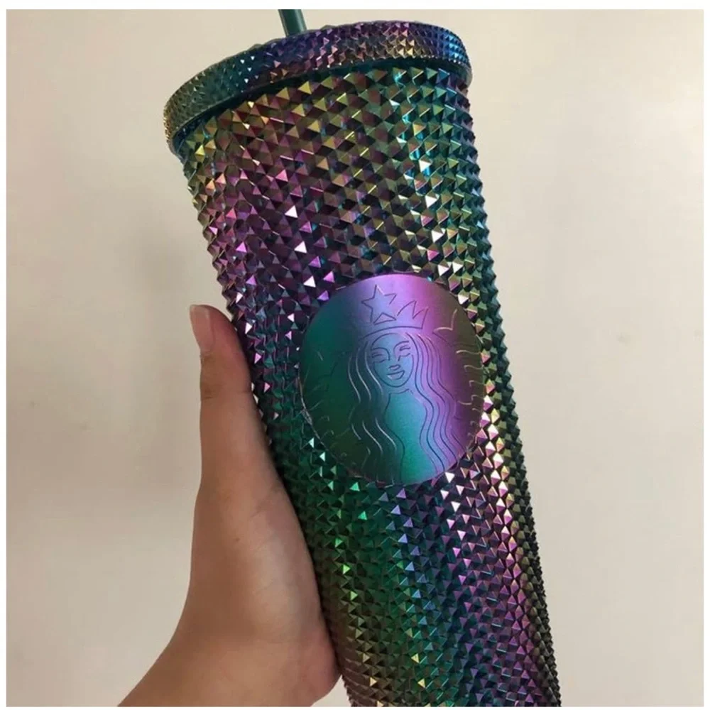 Starbucks Halloween 2023 Oil Slick Rainbow Iridescent Venti Tumbler 24oz - Picture 3 of 5